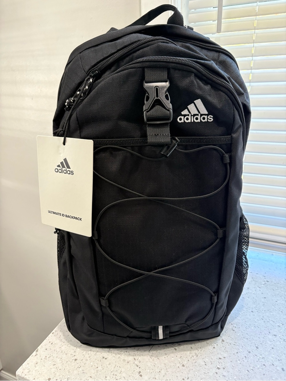 NWT black adidas Unisex Ultimate ID Backpack
